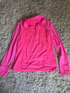 Xersion Neon Pink Quarter-Zip Pullover